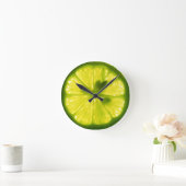 Ronde Horloge citron vert (Maison)