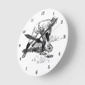 Ronde Horloge classique du mur de baseball (Angle)