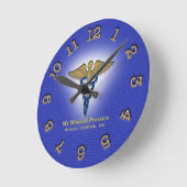 Ronde Horloge clinique Médicale personnalisée (Angle)