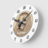 Ronde Horloge Cocker Spaniel Chien (Angle)