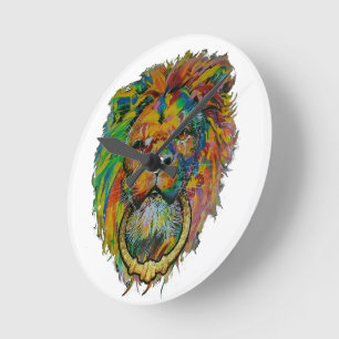 Ronde Horloge Colorée