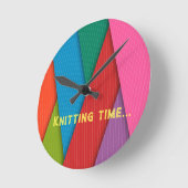 Ronde Horloge colorée motif (Angle)