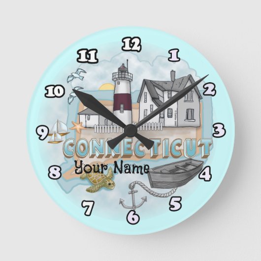 Ronde horloge Connecticut Lighthouse (Recto)
