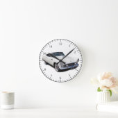 Ronde horloge convertible blanche 1955 (Maison)