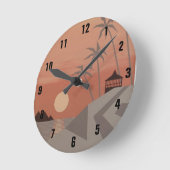 Ronde Horloge cool TROPICS (Angle)