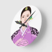 Ronde horloge coréenne (Angle)