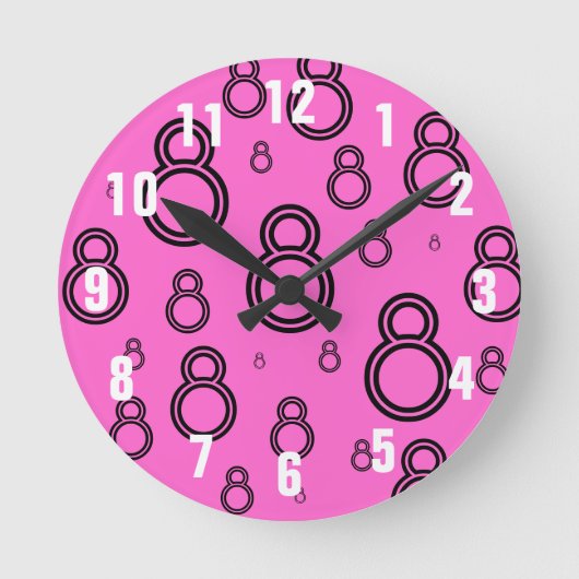 Ronde horloge CRAZY EIGHTS (Recto)