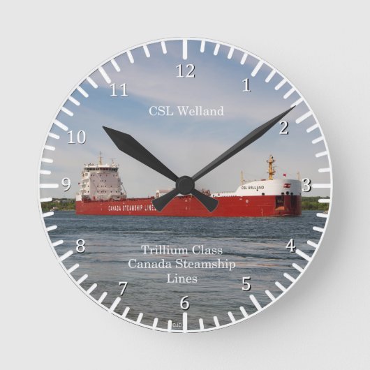 Ronde horloge CSL Welland (Recto)