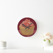 Ronde Horloge Cupcake Rose (Maison)