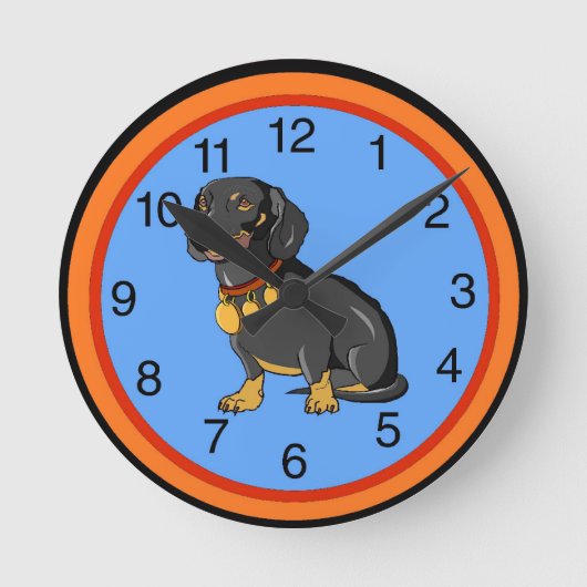 Ronde Horloge Dachshund (Recto)