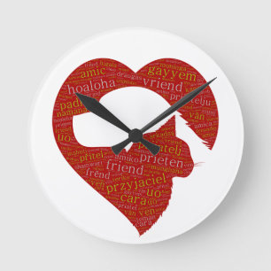 Ronde Horloge d'amitié multilingue