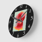 Ronde Horloge d'amour du chiot (Angle)