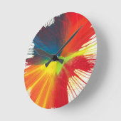 Ronde Horloge d'art de rotation (Angle)