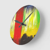 Ronde Horloge d'art par Thurman Hubbard (Angle)