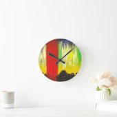 Ronde Horloge d'art par Thurman Hubbard (Maison)