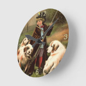Ronde Horloge d'art vintage (Angle)
