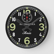 Horloge d'avion rétro