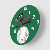 Ronde Horloge de baseball Pablo (Angle)
