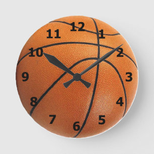 Ronde Horloge de basket-ball avec des nombres