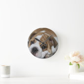 Ronde Horloge de bouledogue de sommeil (Maison)