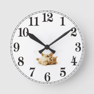 Ronde Horloge de chat