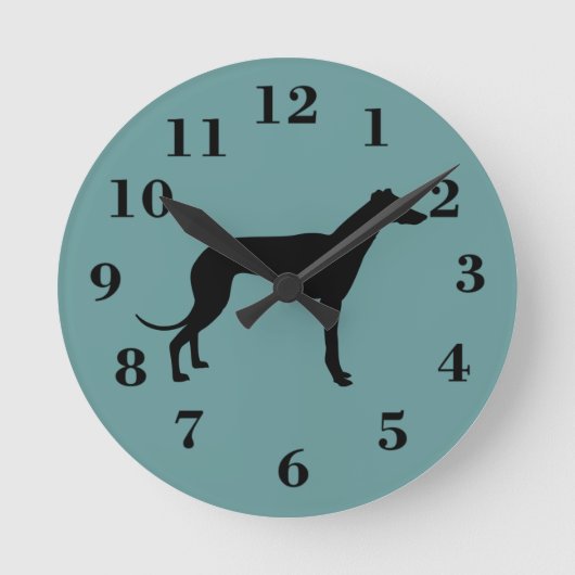 Ronde horloge de chien de lévrier (Recto)