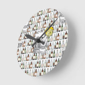 Ronde Horloge de citron de bière (Angle)