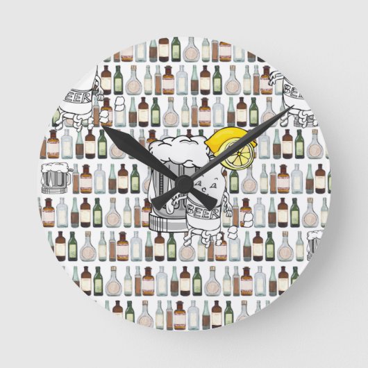 Ronde Horloge de citron de bière (Recto)