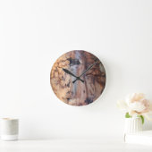 Ronde Horloge de conception du bois de Burn (Maison)