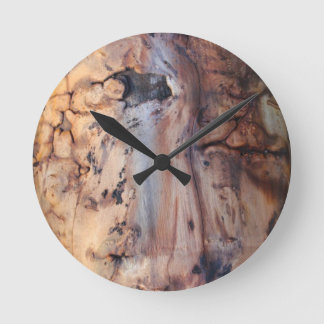 Ronde Horloge de conception du bois de Burn