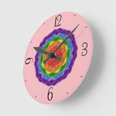 Ronde Horloge de conception Pamela (Angle)