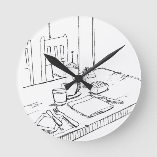 Ronde horloge de cuisine (Recto)