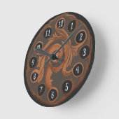Ronde Horloge de cuivre avec du charme (Angle)