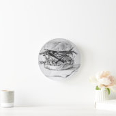 Ronde Horloge de dessin Burger (Maison)