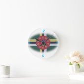 Ronde Horloge de drapeau de la Dominique (Maison)