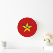 Ronde horloge de drapeau de pays du Vietnam (Maison)