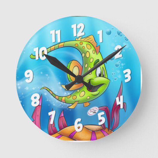 Ronde Horloge de FriendFish mignonne (Recto)