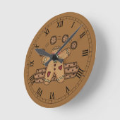 Ronde Horloge de gingembre romain mignonne (Angle)