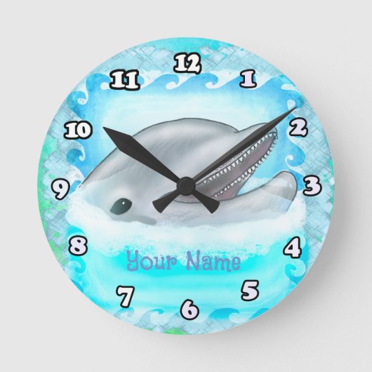 Ronde Horloge de jeu de dauphin (Recto)