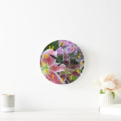 Ronde Horloge De Jolies Fleurs (Maison)