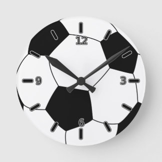 Ronde Horloge De La Boule De Football (Avec Numéros)