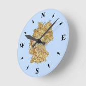 Ronde Horloge de la carte allemande (Angle)