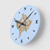 Ronde Horloge de la carte du Kosovo (Angle)