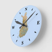 Ronde Horloge de la carte finlandaise (Angle)