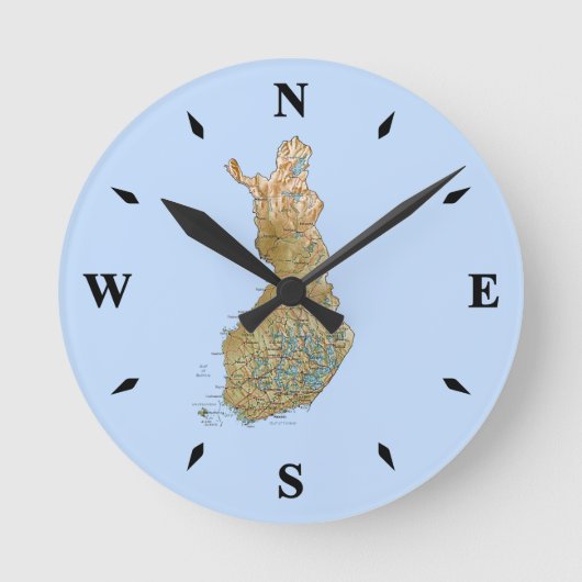 Ronde Horloge de la carte finlandaise (Recto)