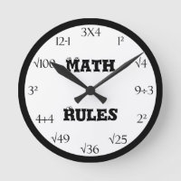 Horloge de la classe d'équation mathématique