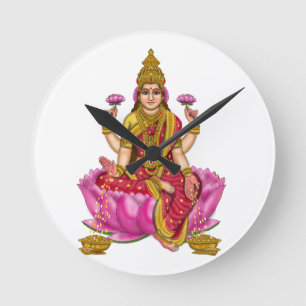 Ronde Horloge de la déesse Lakshmi