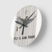 Ronde Horloge de la nature de l'aigle (Angle)