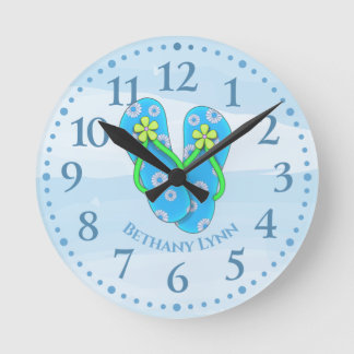Ronde Horloge de la paroi de l'inclinaison personnalisée