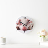Ronde Horloge de la paroi ronde/Pig (Maison)